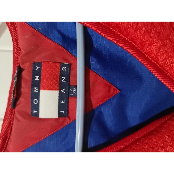 Tommy Hilfiger Jeans Sport Edition Zip Up Racing Jacket Men's Size L Vintage - Picture 2 of 8